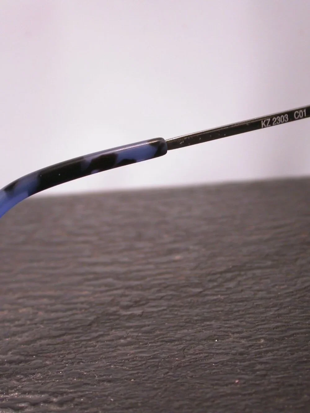 Kenzo Black and Blue Tortoise Stylish Eyeglasses Frames Made in France